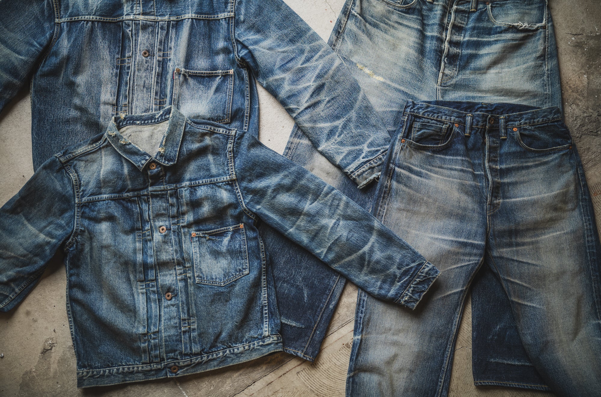【Fat Cat Records】 Faded S40's Jeans 14oz - Image 17