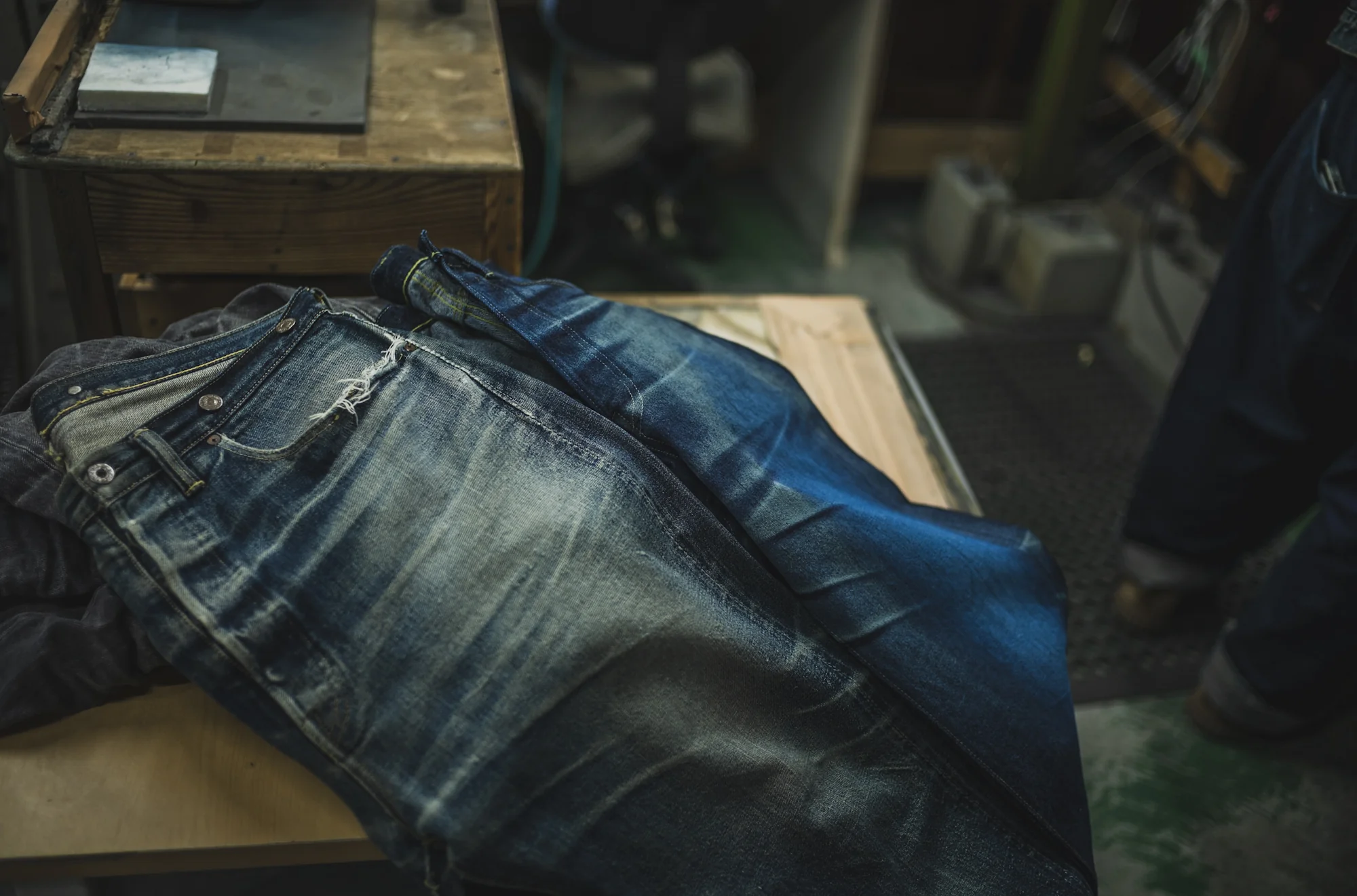 【Fat Cat Records】 Faded S40's Jeans 14oz - Image 26
