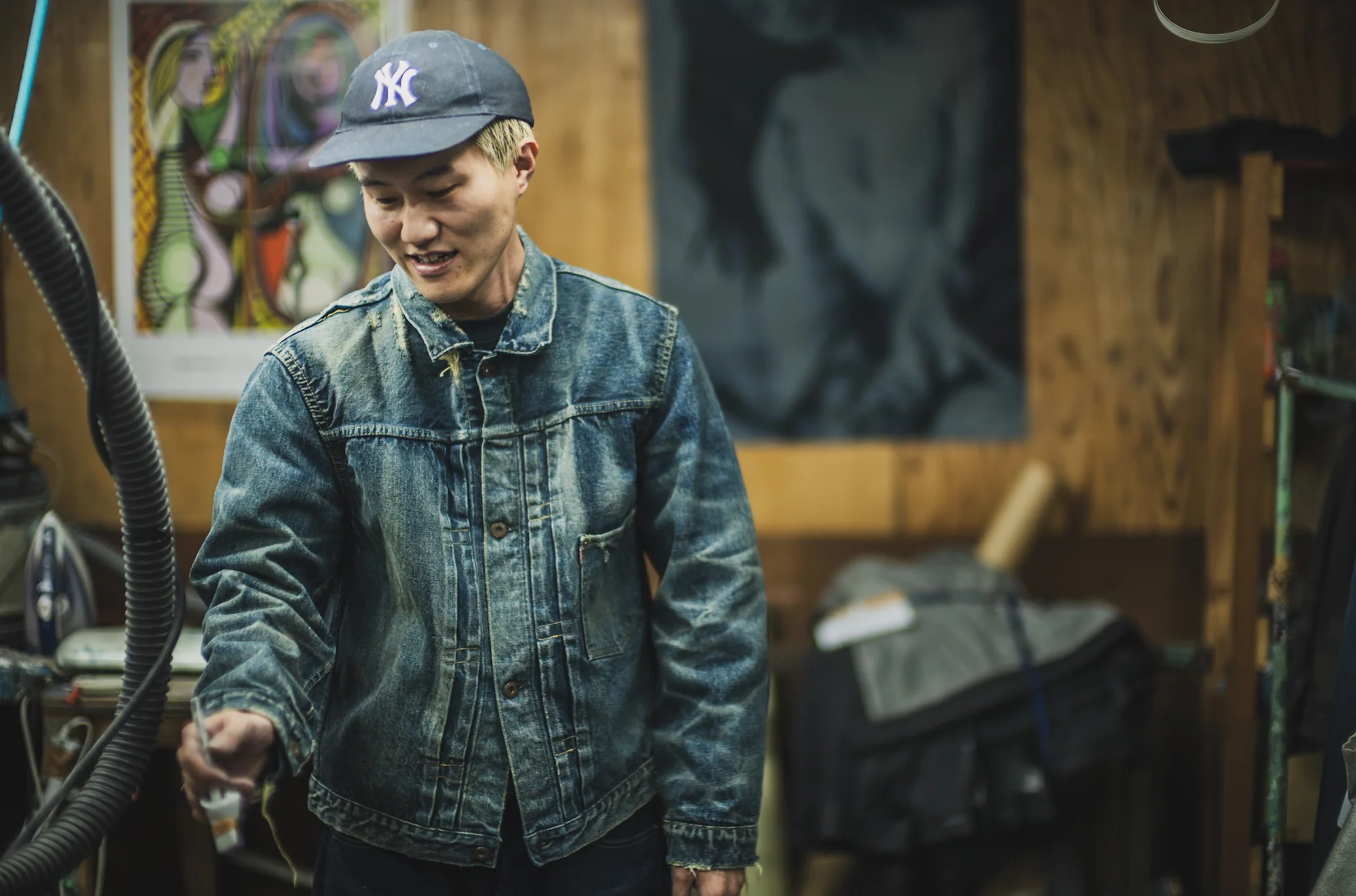 【Fat Cat Records】 Faded S40's Jeans 14oz - Image 30