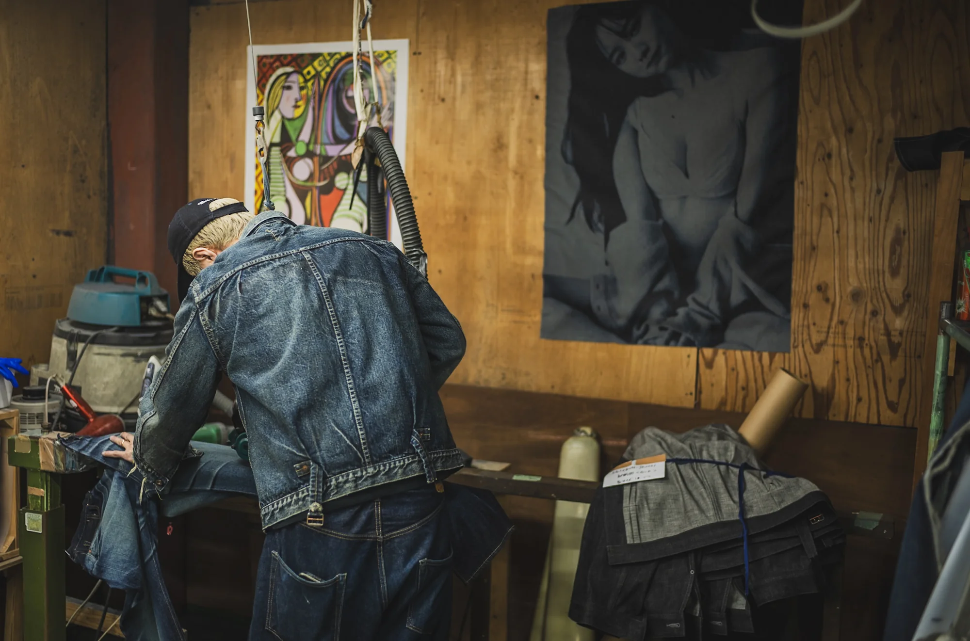 【Fat Cat Records】 Faded S40's Jeans 14oz - Image 31