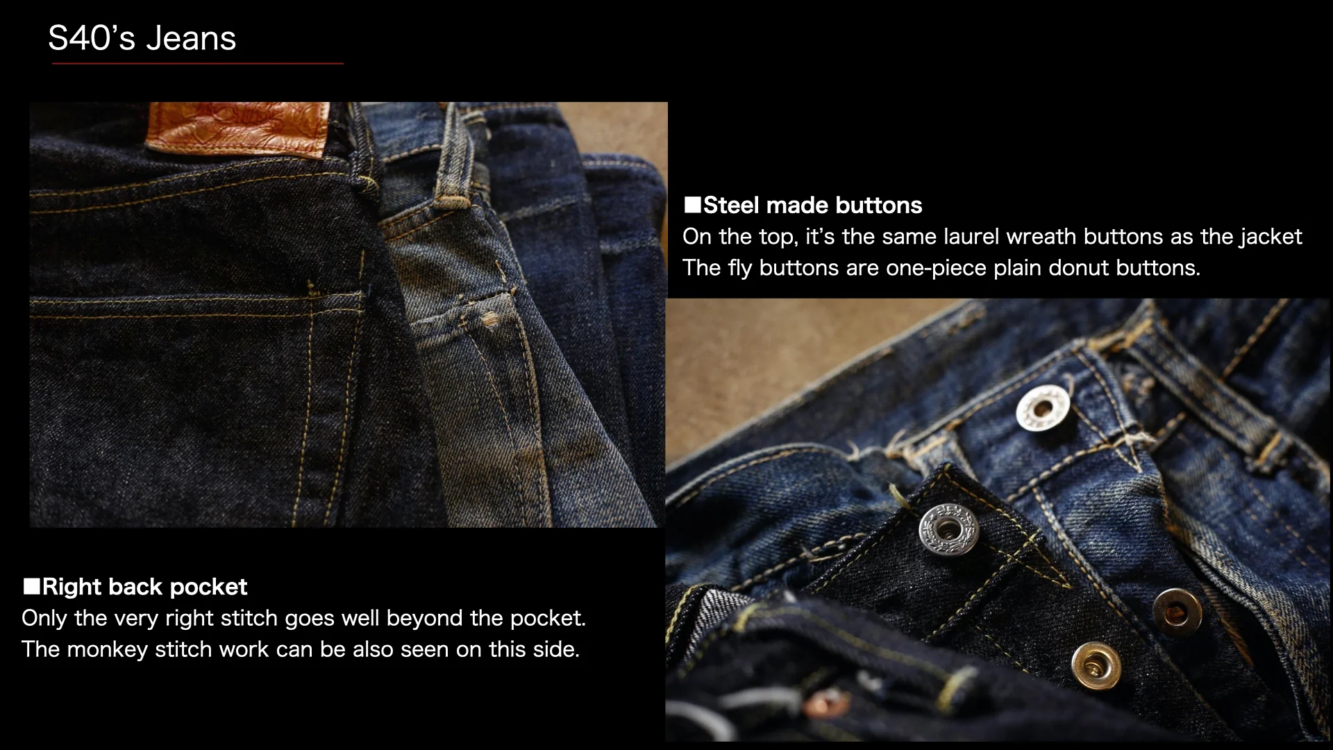 S40's Jeans 14oz - Image 11