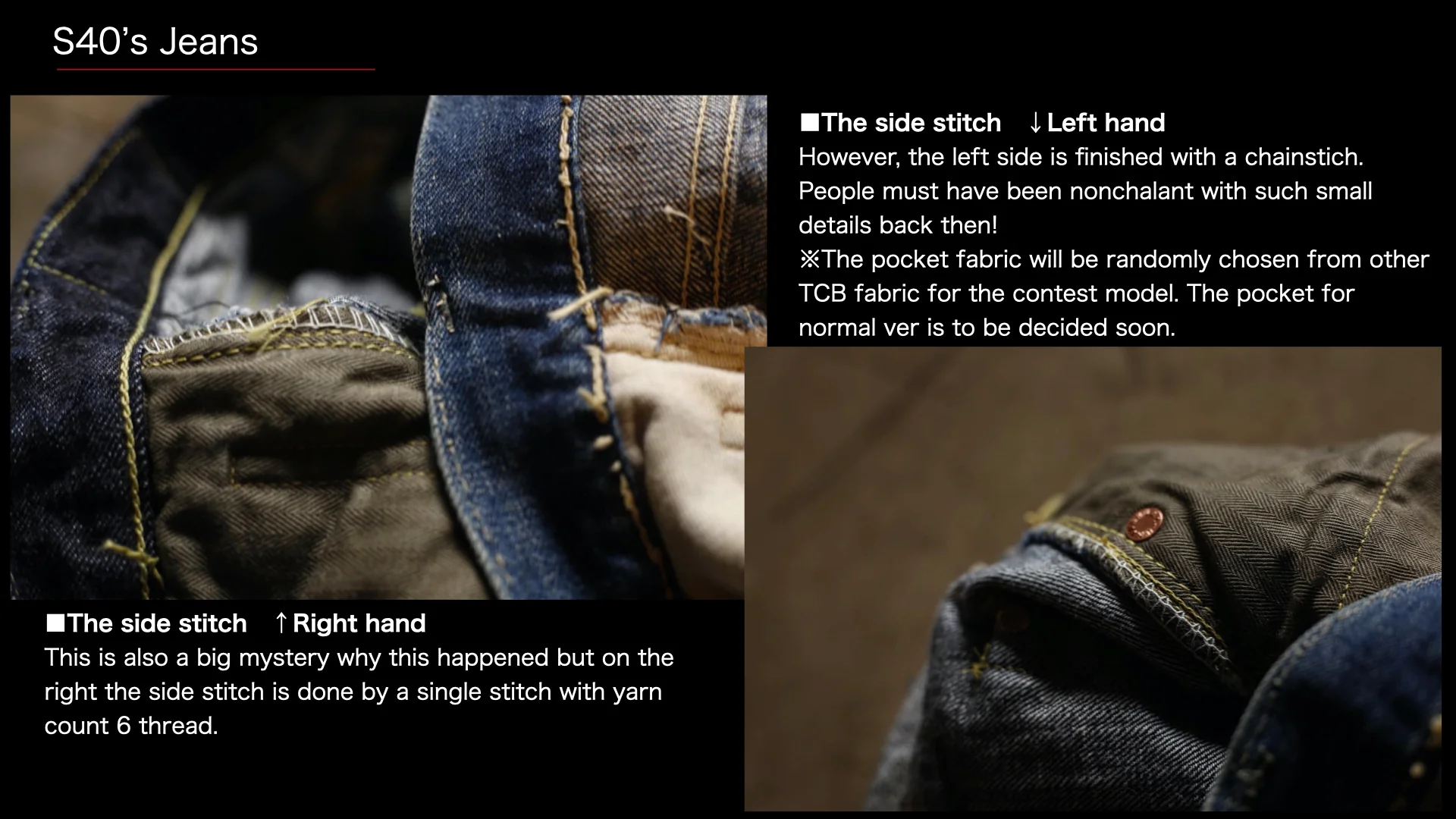 S40's Jeans 14oz - Image 12