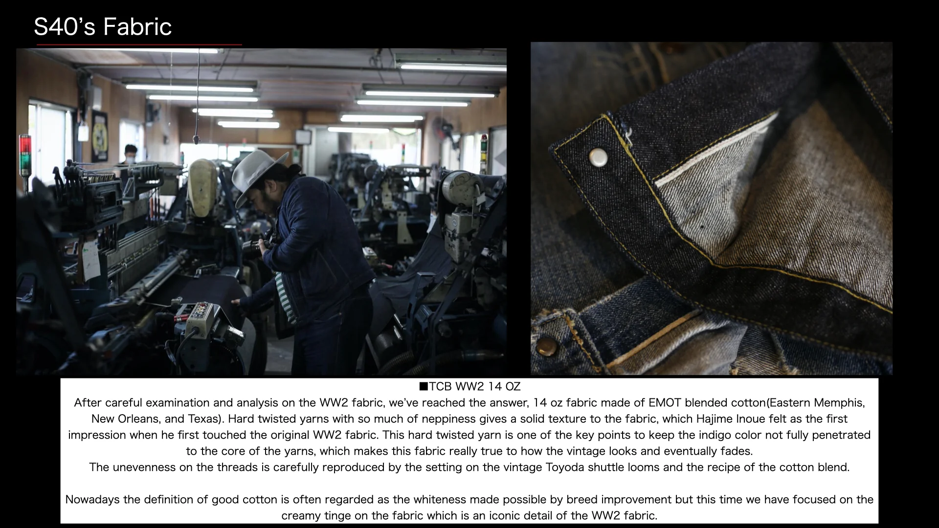 S40's Jeans 14oz - Image 14