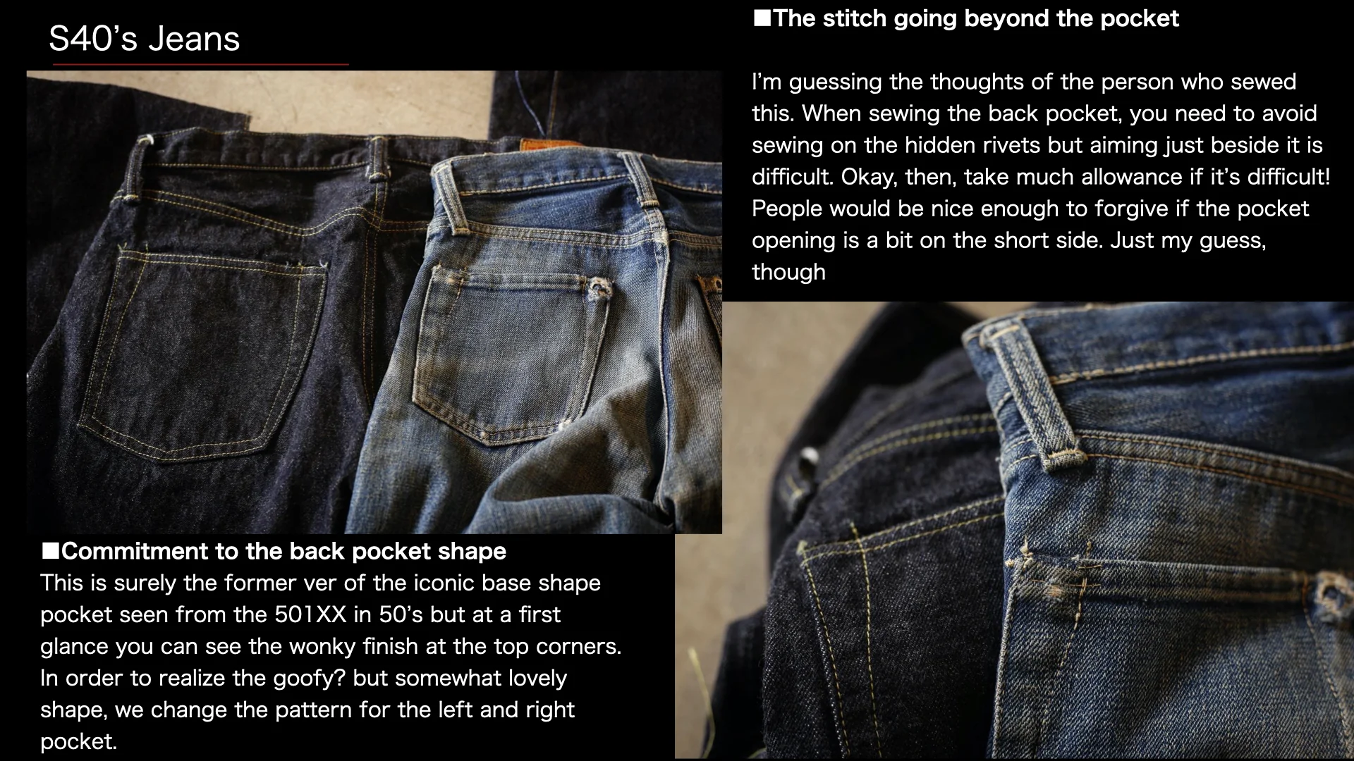 S40's Jeans 14oz - Image 8
